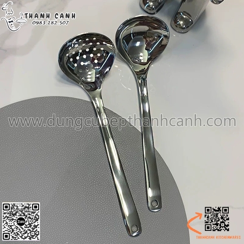 Muôi lẩu inox dáng tim , muôi lẩu inox 304 cao cấp,Muôi múc canh inox 