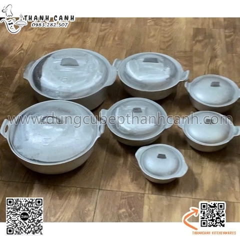 Tộ gang thủ công nắp gang, tộ gang bắc bộ, niêu gang trắng đúc