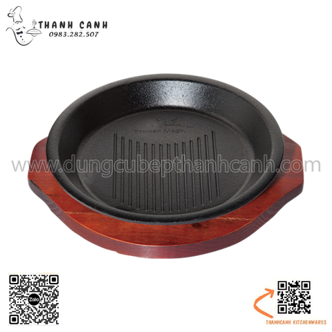 Chảo gang nướng sâu lòng, chảo gang pepper lunch, chảo gang dùng cho món cơm nóng