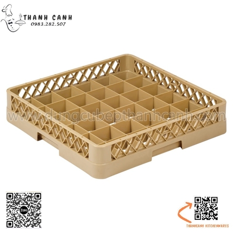 Rack nối ly, Rack nhựa đựng ly cốc đĩa, Rack nối đựng ly cốc với các số ô khác nhau dùng trong máy rửa bát công nghiệp