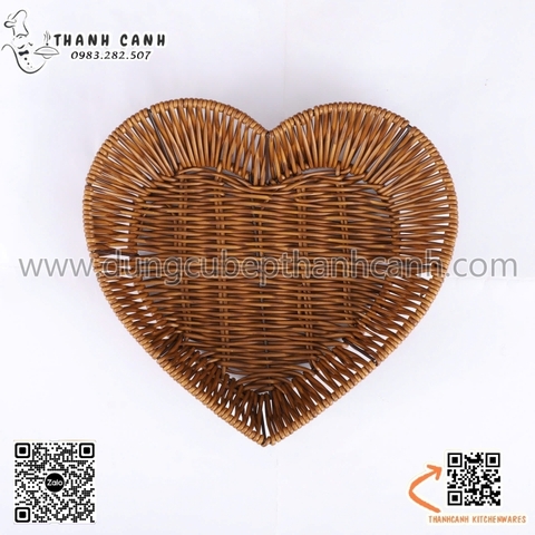 Rổ mây hình trái tym 