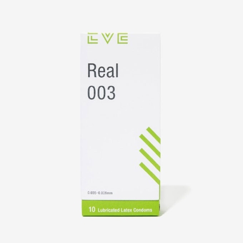 Bao cao su Eve Real 003, Hộp 10 cái
