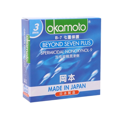 Bao Cao Su Okamoto Beyond Seven Plus, Hộp 3 cái