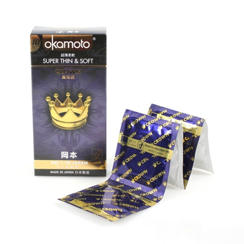 Bao cao su Okamoto Crown, Hộp 10 cái