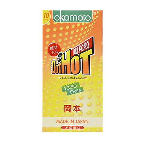 Bao Cao Su Okamoto Dot Hot, Hộp 10 cái