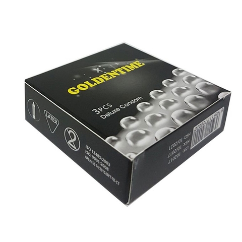 Bao cao su Goldentime Longer 3 in 1, Hộp 3 cái