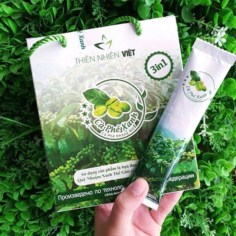 Cà phê xanh giảm mỡ Thiên Nhiên Việt, Hộp 30 gói