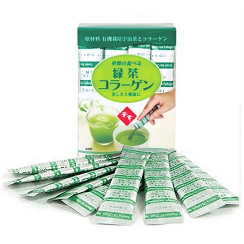 Collagen trà xanh Hanamai Nhật Bản, Hộp 45g