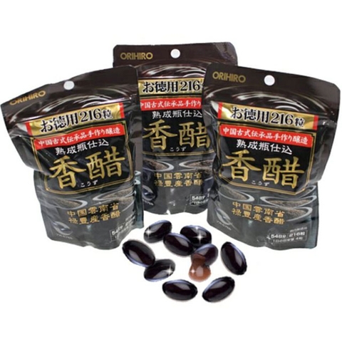 Viên uống dấm đen giảm cân Orihiro Nhật Bản, 216 viên