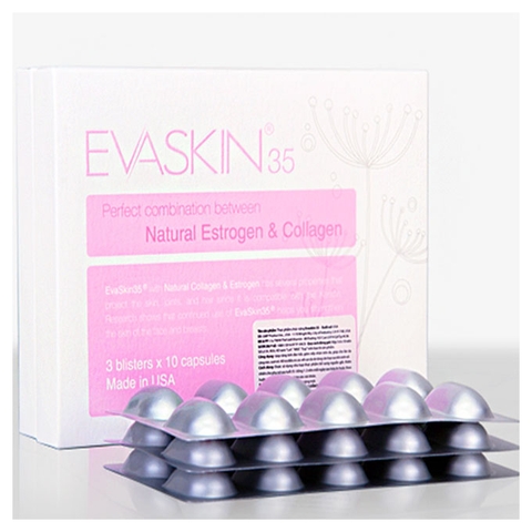 EvaSkin 35 cân bằng nội tiết tố nữ sau tuổi 35, Hộp 30 viên