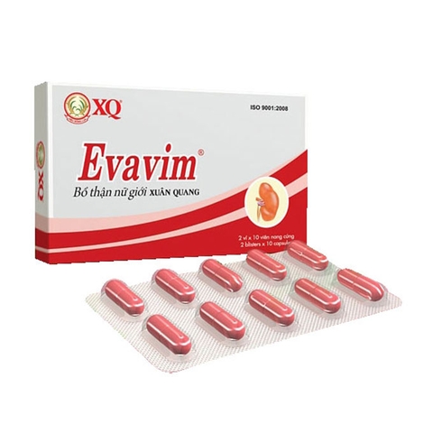 Viên uống bổ thận nữ Evavim Xuân Quang, Hộp 20 viên
