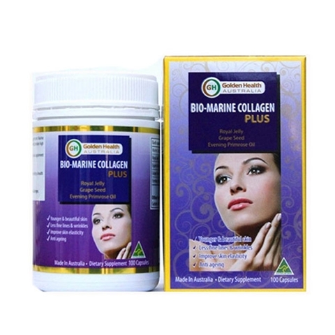 Viên uống Golden Health Bio Marine Collagen Plus, Hộp 100 viên