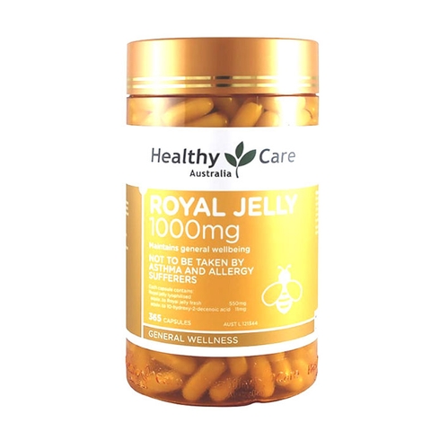 Sữa ong chúa Healthy Care Royal Jelly 1000mg, Hộp 365 viên