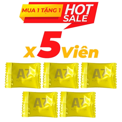 Kẹo sâm A7 Alpha Seven cao cấp của Mỹ 5 viên