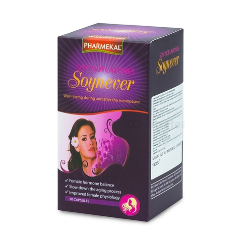 Tinh chất mầm đậu nành Pharmekal Soy Isoflavones Soynever, Hộp 30 viên