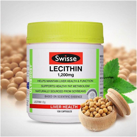 Mầm đậu nành Swisse Lecithin 1200mg, Hộp 150 viên