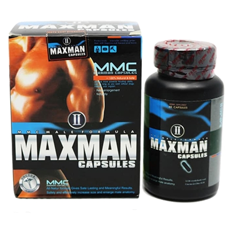 Thuốc cường dương MaxMan USA cao cấp tăng kích thước, Hộp 60 viên