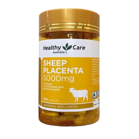 Nhau thai cừu Healthy Care Sheep Placenta 5000mg, Hộp 100 viên