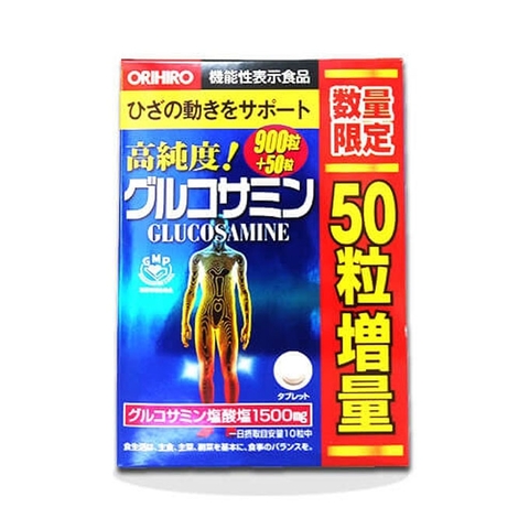 Orihiro Glucosamine 1500mg Nhật Bản (Mẫu mới Chai 950 Viên)