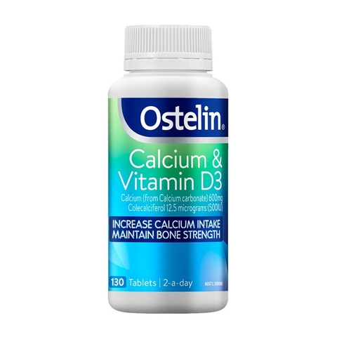 Ostelin Calcium & Vitamin D3, Hộp 130 viên