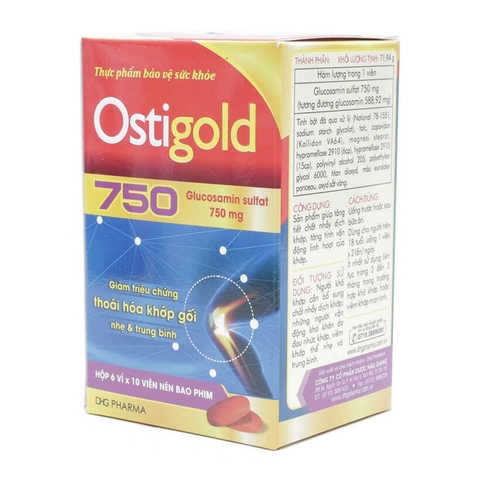 Viên uống Ostigold 750mg DHG, Hộp 60 viên