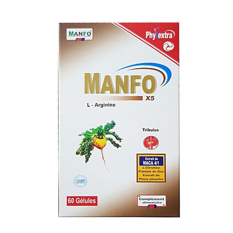Phytextra Manfo X5 hỗ trợ sinh lý nam, Hộp 60 viên