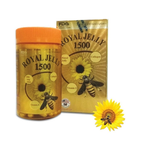 Sữa ong chúa Royal Jelly 1500, Hộp 100 viên