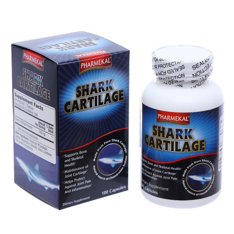 Sụn cá mập Pharmekal Shark Cartilage, Hộp 100 viên