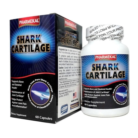 Sụn cá mập Pharmekal Shark Cartilage, Hộp 60 viên