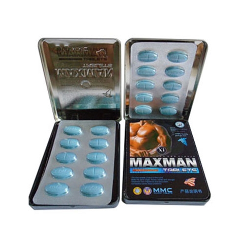 Thuốc cường dương MaxMan USA 3800mg, Hộp 10 viên