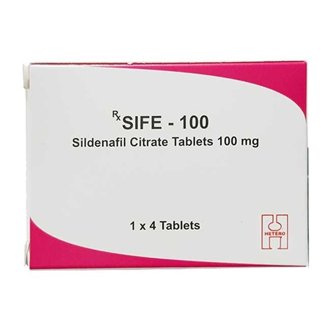 Thuốc cường dương Sife 100 mg, Hộp 4 viên