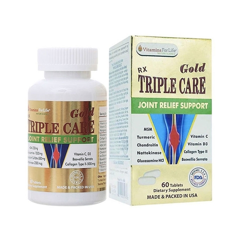 Viên Xương Khớp Triple Care Gold, Hộp 60 Viên