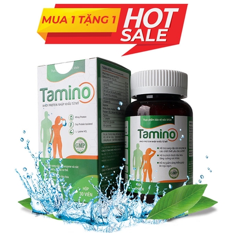 Viên uống tăng cân Tamino Whey Protein nhập khẩu từ Mỹ, Hộp 30 Viên