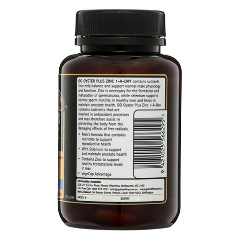 Tinh chất hàu Oyster Plus Zinc Go Healthy, Hộp 120 Viên