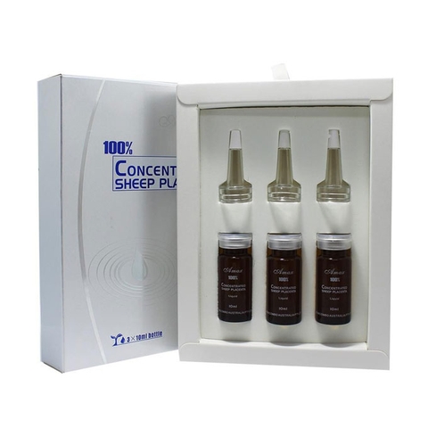 Tinh chất nhau thai cừu Amax Concentrated Placenta Liquid, Hộp 3 ống x 10ml