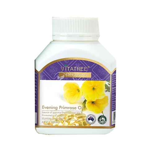 Tinh dầu hoa anh thảo Vitatree Evening Primrose Oil, Hộp 120 viên
