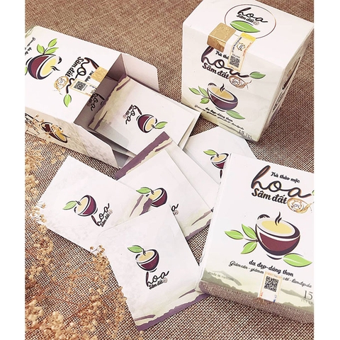 Trà giảm cân Hoa Sâm Đất, Hộp 15 gói