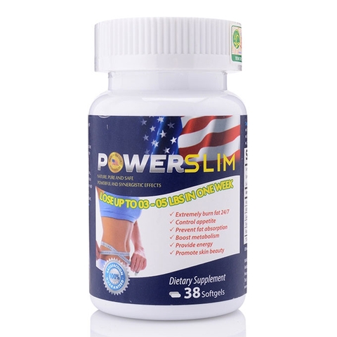 Viên giảm cân Power Slim USA, Hộp 38 viên