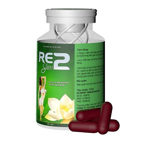 Viên uống giảm cân Re2 Slim, Hộp 30 viên