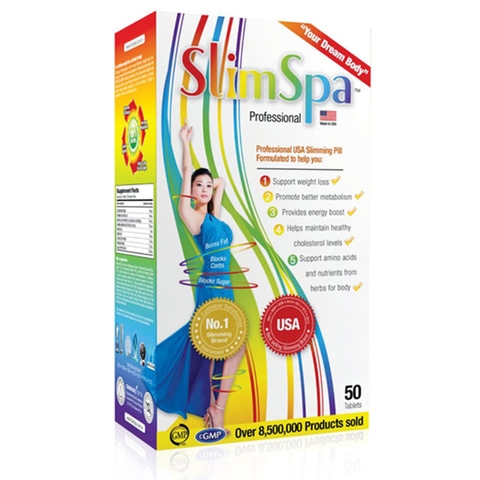 Viên uống giảm cân SlimSpa Professional, Hộp 50 viên