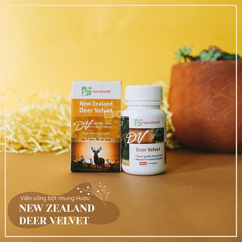 Viên uống nhung hươu Newzealand Nzpure Deer Velvet, Hộp 30 viên