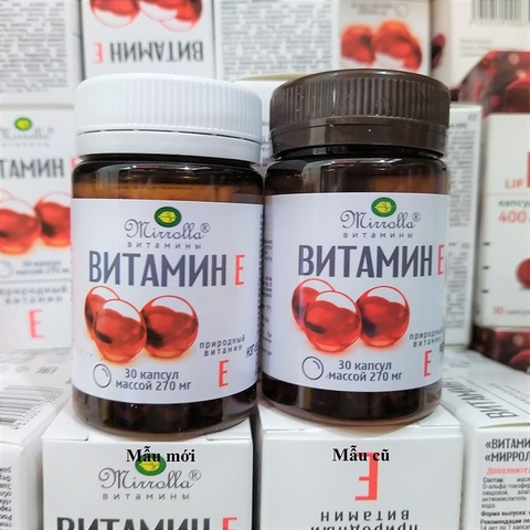 Vitamin E đỏ Nga 270mg giúp đẹp da, cân bằng nội tiết tố, Hộp 30 Viên