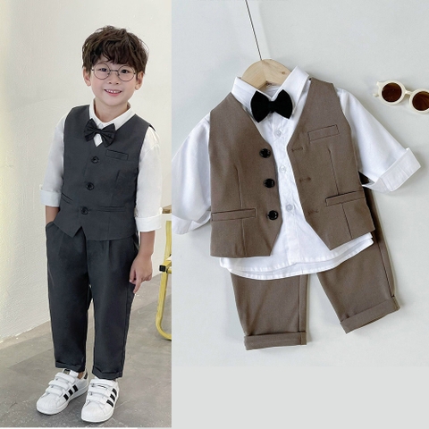Lịch sử giá Áo vest gile phong cách Hàn Quốc cực đẹp cho bé trai áo vest  diện Tết chụp ảnh, dự tiệc cập nhật 3/2024 - Mua Thông Minh