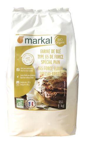 Bột mì hữu cơ T65 Markal 1kg (Protein >13%)