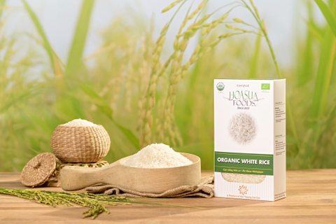 Gạo tấm trắng hữu cơ Jasmine Hoa Sữa 1kg