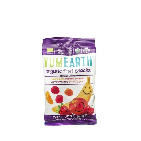 Kẹo dẻo hữu cơ cho bé 4 hương vị trái cây Yumearth 50g