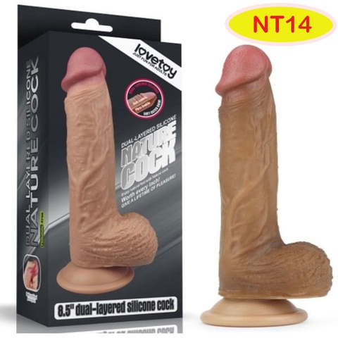 NATURE COCK - Cu Giả Gắn Tường Cho Nữ Silicon Mền Mịn Có Rung
