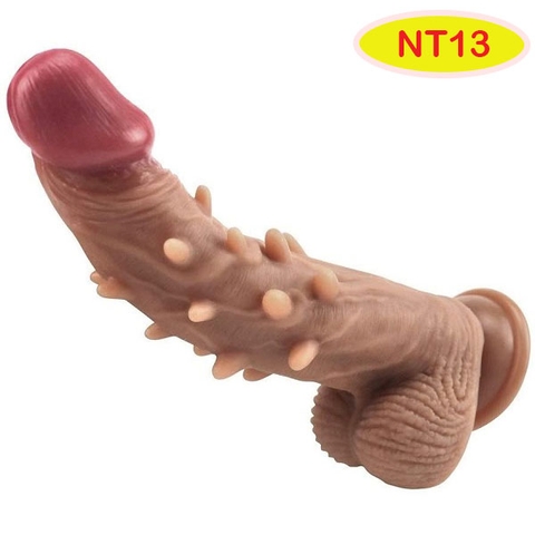 JiuAi USA-Dương Vật Giả Gắn Tường Có Gai Silicon Siêu Mền Mịn