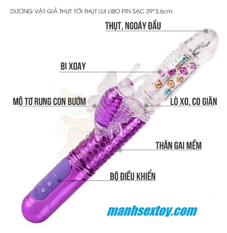 Dương vật giả rung xoay ngoáy Libo