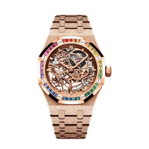 Đồng Hồ Audemars Piguet Royal Oak Frosted Gold Double Balance Wheel Openworked 15468OR.YG.1259OR.01